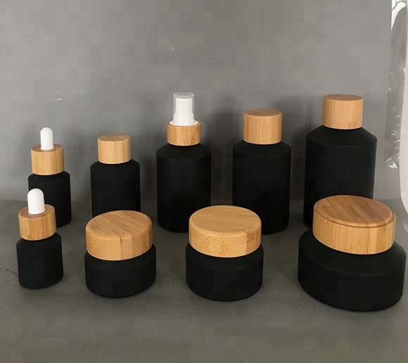 60개 120ml 블랙 무광 유리 크림 용기 로션 스프 - Luxury Skincare Mask 리뷰 및 가격