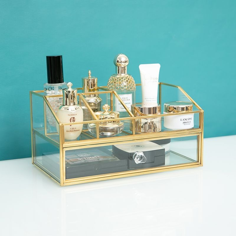 노르딕 라이트 럭셔리 유리 화장품 보관함 드레서 데스크 - Luxury Skincare Box 리뷰 및 가격