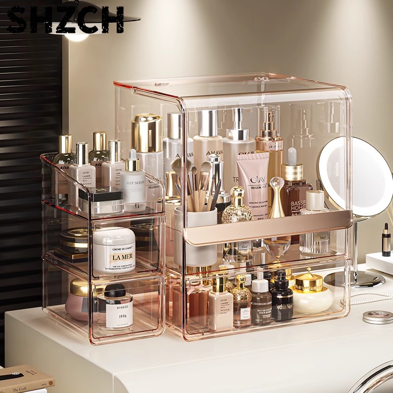고급 화장품 정리함 아크릴 스킨케어 화장대 타워, 먼지 - Luxury Skincare Collection 리뷰 및 가격