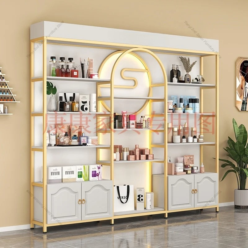 모던 럭셔리 화장품 진열장 북유럽 스타일 뷰티 살롱 스 - Luxury Skincare Display 리뷰 및 가격