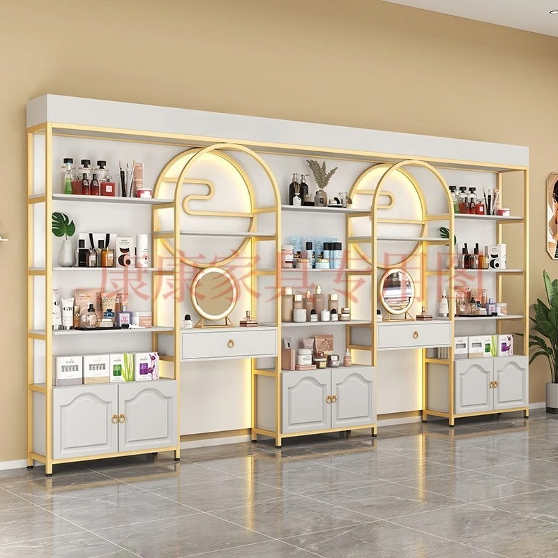 모던 럭셔리 화장품 진열장 북유럽 스타일 뷰티 살롱 스 - Luxury Skincare Display 리뷰 및 가격