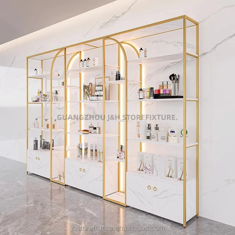 맞춤형 공장 모던 네일 쇼케이스 고급 스테인리스 스틸  - Luxury Skincare Display 리뷰 및 가격