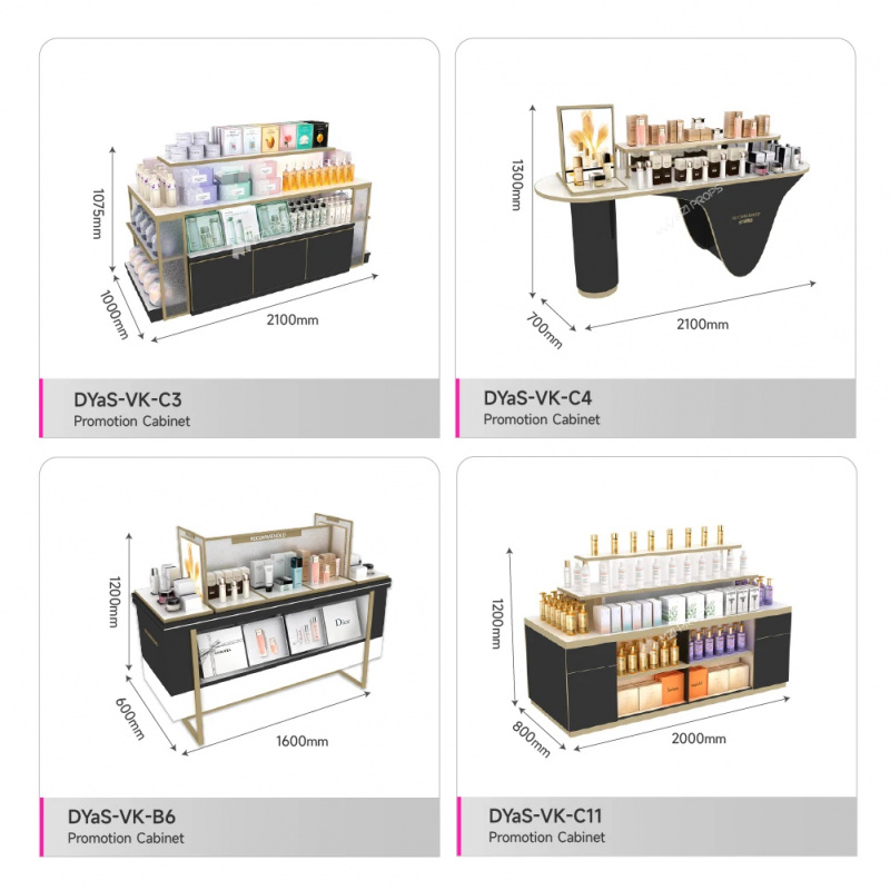 맞춤형 고급 화장품 진열대, LED 조명이 있는 명품  - Luxury Skincare Display 리뷰 및 가격