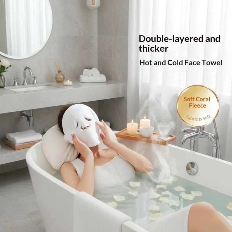 재사용 가능한 온냉 압축 페이스 마스크 타월 고급 부드 - Luxury Skincare Mask 리뷰 및 가격