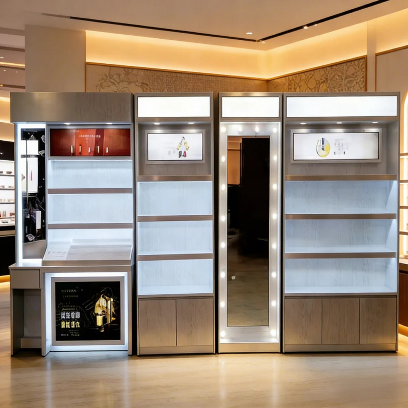 맞춤형 고급 스테인리스 스킨케어 아르무아르 진열장 LE - Luxury Skincare Display 리뷰 및 가격