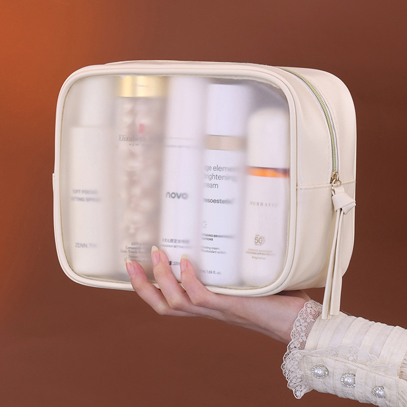 PVC 무광 반투명 화장품 가방 - 대용량 고급 메이크 - Luxury Skincare Box 리뷰 및 가격