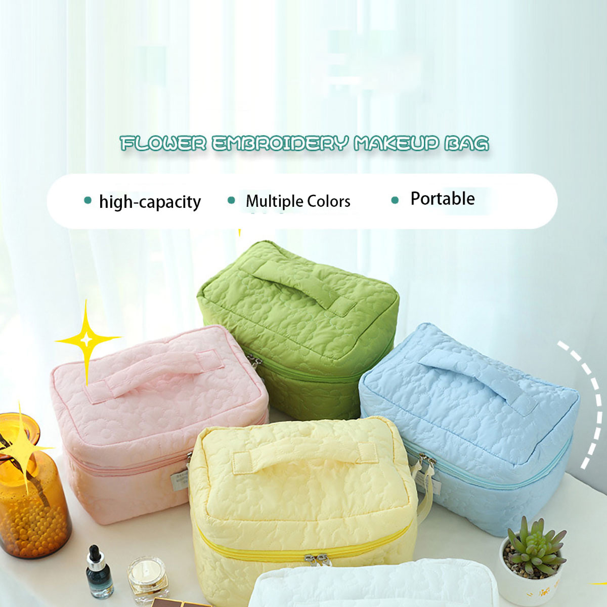 Ins 스타일 캔디 컬러 메이크업 가방 새로운 라이트  - Luxury Skincare Box 리뷰 및 가격
