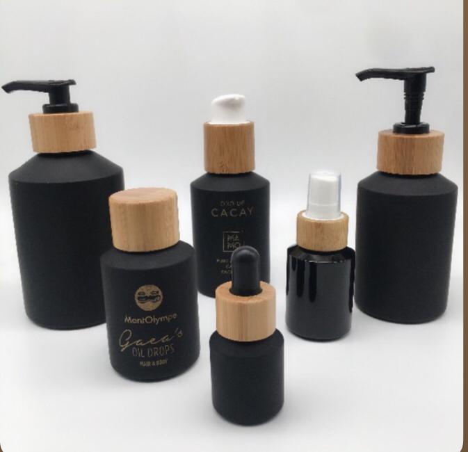 60개 120ml 블랙 무광 유리 크림 용기 로션 스프 - Luxury Skincare Mask 리뷰 및 가격