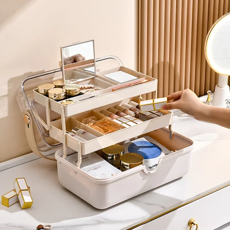 라이트 럭셔리 화장품 수납함 데스크탑 고급 대용량 방진 - Luxury Skincare Mask 리뷰 및 가격