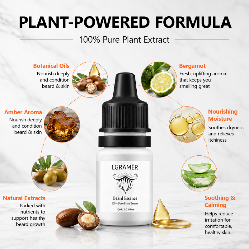 남성용 수염 성장 세럼은 얼굴 모낭에 영양을 공급하고  - Growth Factor Serum 리뷰 및 가격
