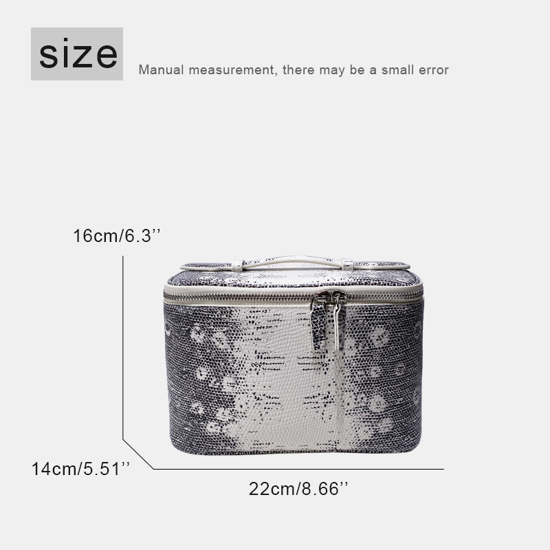 이니셜 사용자 정의 정품 가죽 도마뱀 패턴 거울 메이크 - Luxury Skincare Packaging Wholesale 리뷰 및 가격