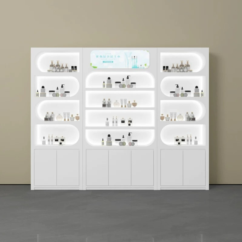 북유럽 미니멀리스트 뷰티 살롱 디스플레이 캐비닛 현대적 - Luxury Skincare Display 리뷰 및 가격